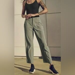 Athleta Tribeca Utility Cropped Sage Wide Leg Pants
